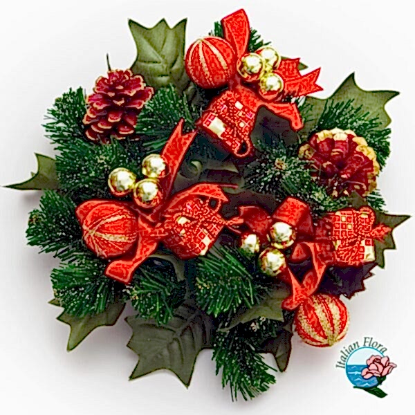 Christmas red and green arrangement