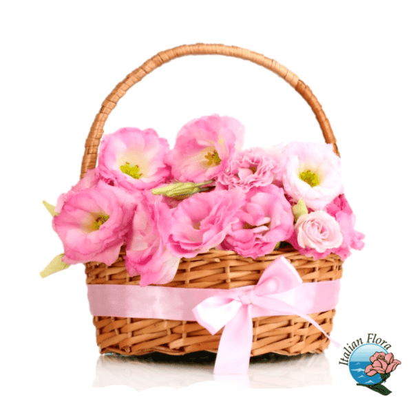 Pink basket for baby girl