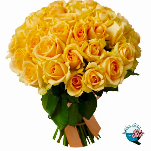 50 yellow roses